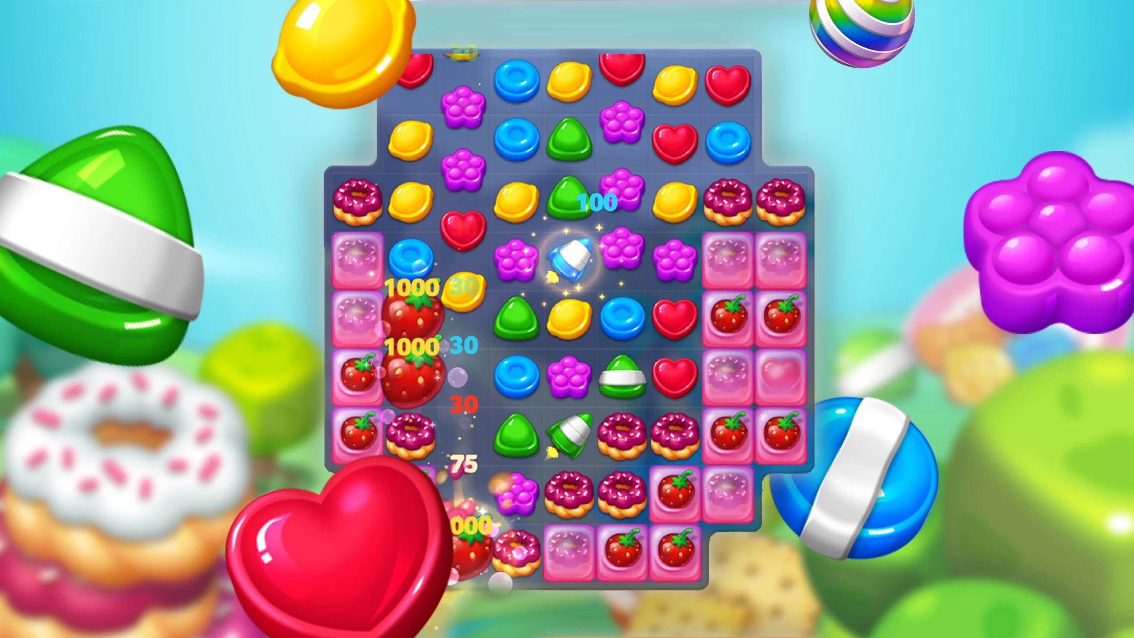 Lollipop: Sweet Taste Match 3 screenshot